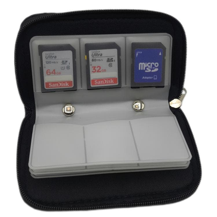 کیف محافظ کارت حافظه آلبومی memory card Case رنگ سبز — تصویر ۲