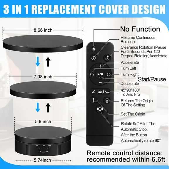میز گردان عکاسی 360 درجه Foldio 360 Smart Turntable (در 3 اندازه) — تصویر ۷