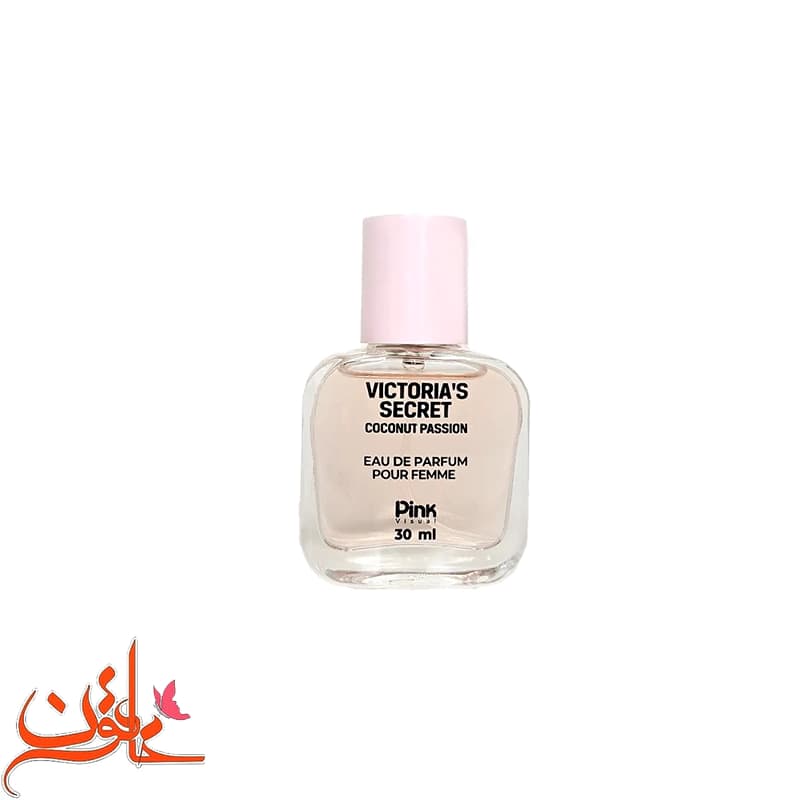 عطر جیبی زنانه پینک ویژوآل مدل Victoria Secret Coconut Passion حجم 30 میلی لیتر