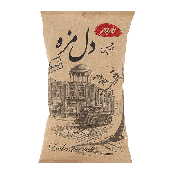 مزمز چیپس دل مزه نمکی 180 گرم