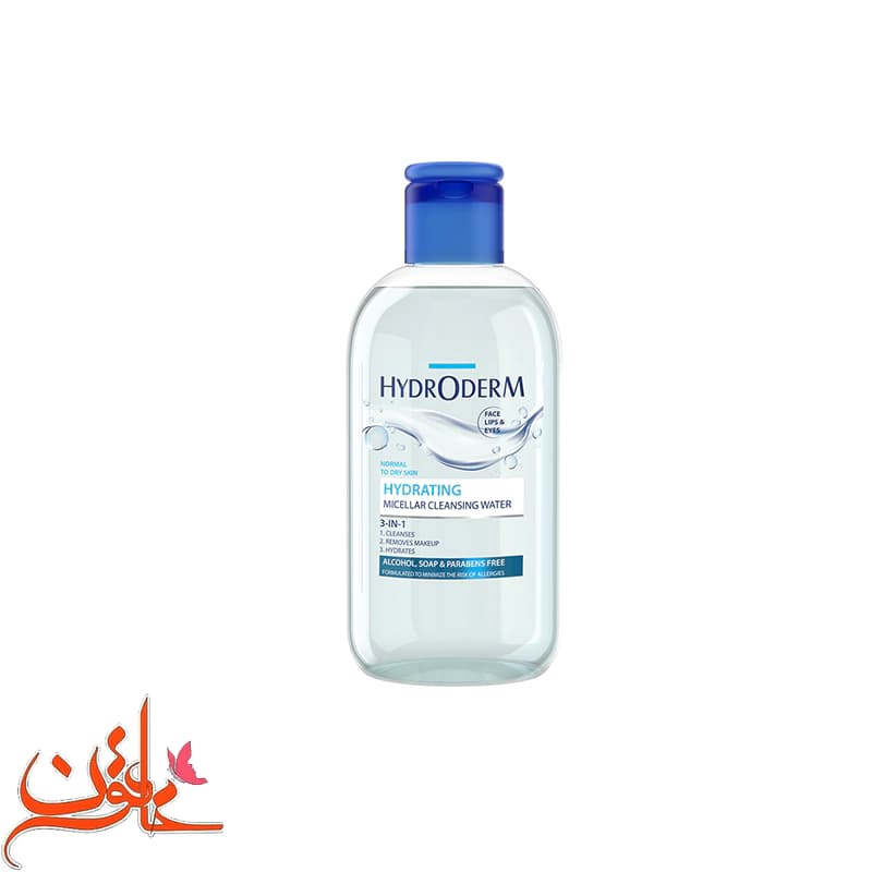 میسلار واتر 3 در 1 چشم و لب و صورت هیدرودرم پوست خشک و کم آب حجم 250 میل