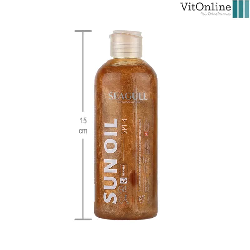 روغن برنزه کننده و ویتامینه اکلیلی SPF4