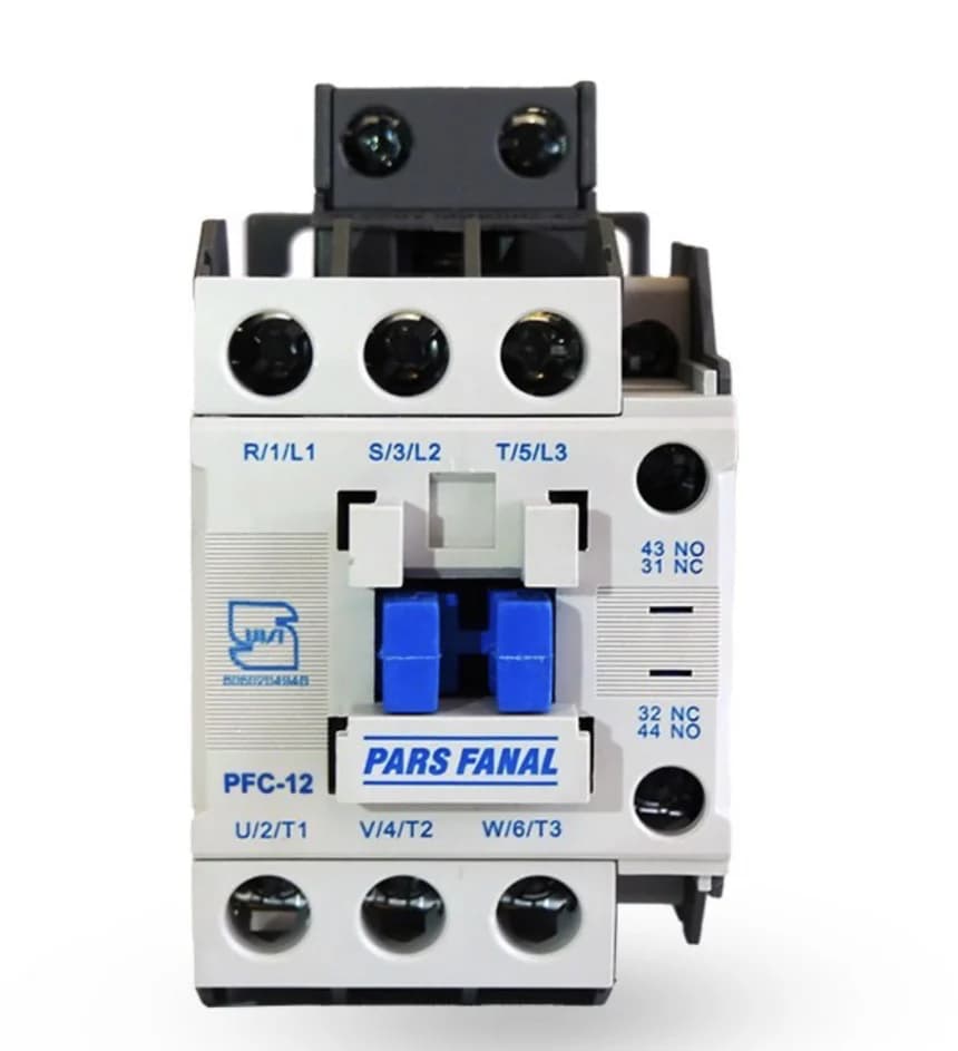 مینی کنتاکتور پارس فانال مدل PFCm-12 ظرفیت ۱۲ آمپر