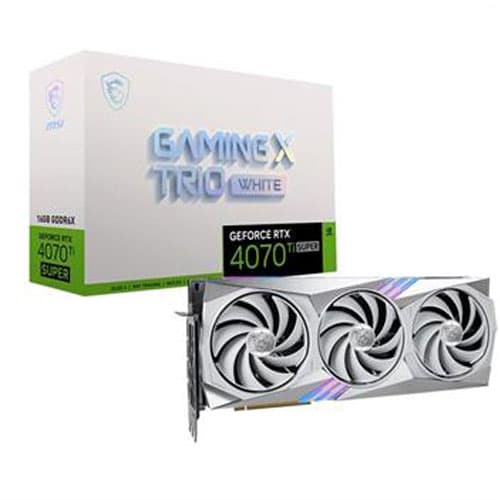 MSI GeForce RTX 4070 Ti Super 16GB Gaming X Slim White Graphics Card — تصویر ۲