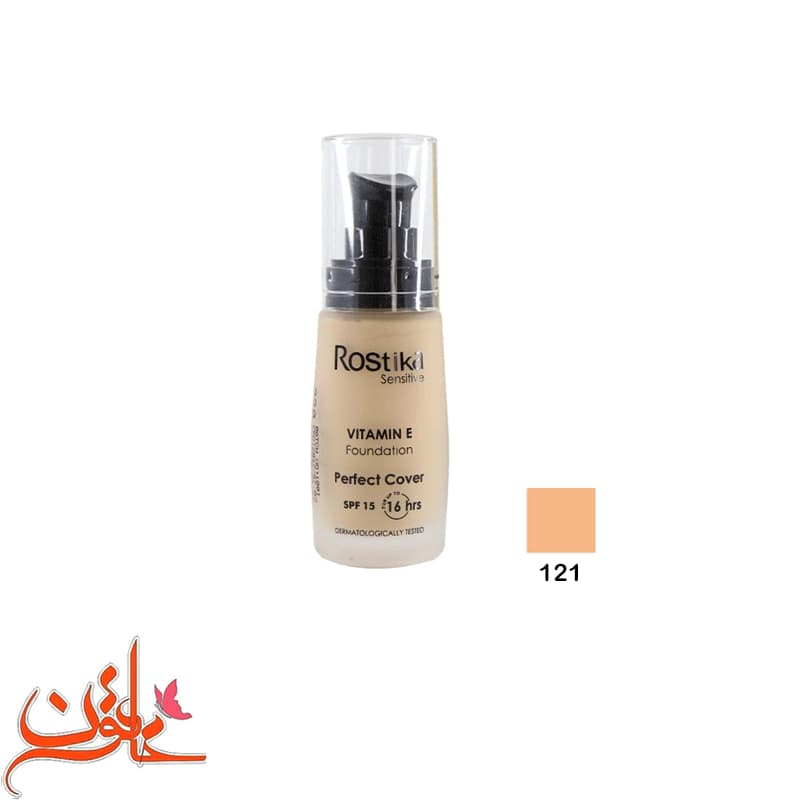 کرم پودر شیشه ای روستیکا شماره 121 مدل sensitive حجم 35 میل