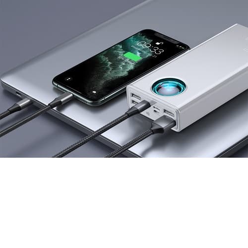 پاوربانک بیسوس مدل PPLG000102 با ظرفیت 30000 میلی آمپر بر ساعت — تصویر ۳