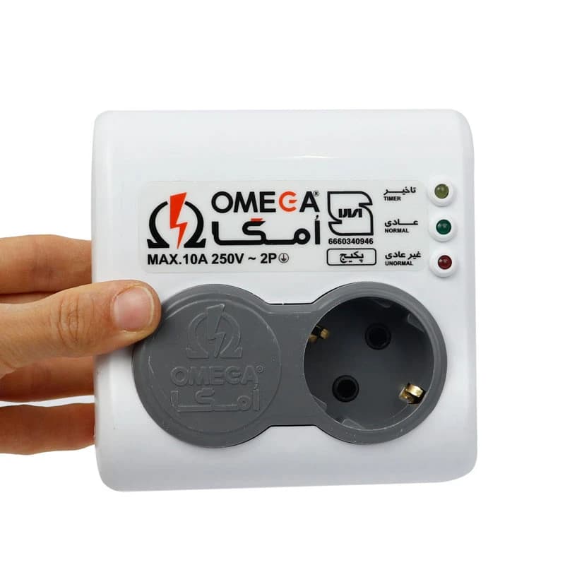 محافظ برق پکیج ارت دار امگا P1100 — تصویر ۴