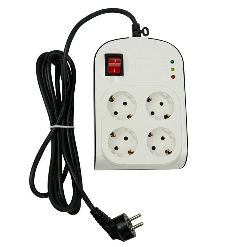 محافظ برق صوتی تصویری 4 خانه ارت دار پارت الکتریک PE8792 با کابل 3 متری