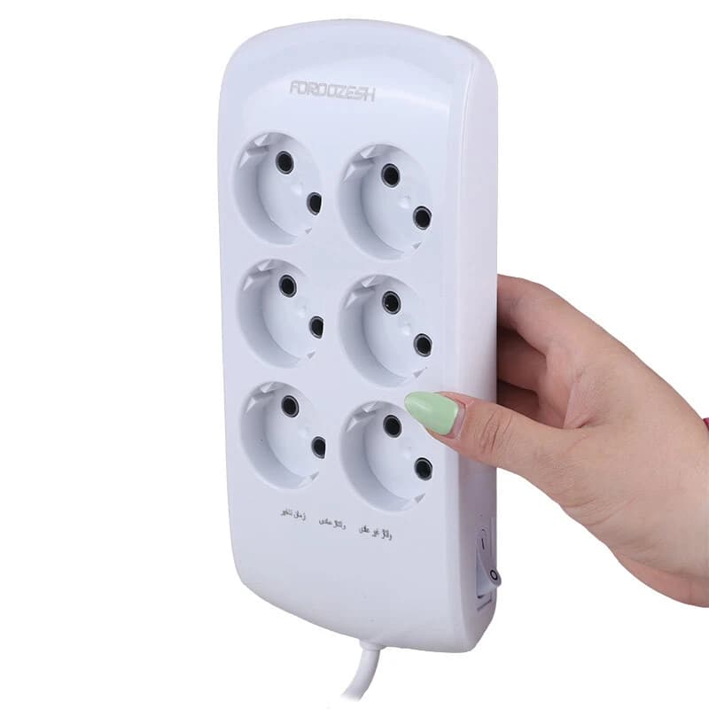 محافظ برق دیجیتال کامپیوتر و صوتی تصویری 6 خانه فروزش Lotus LT600 با کابل 2.8 متری کد 2 — تصویر ۵