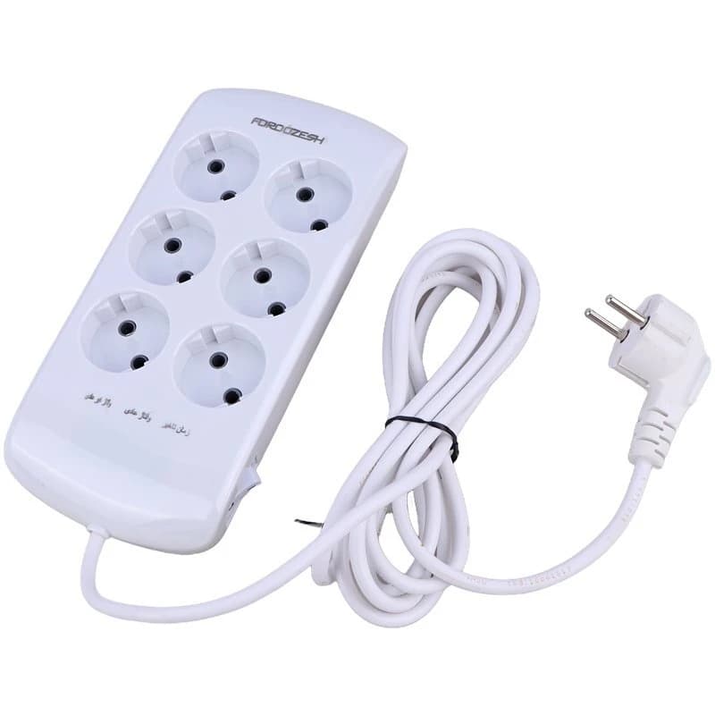 محافظ برق دیجیتال کامپیوتر و صوتی تصویری 6 خانه فروزش Lotus LT600 با کابل 2.8 متری — تصویر ۳