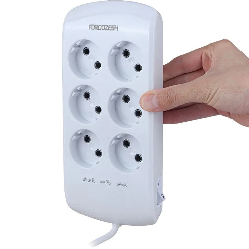 محافظ برق کامپیوتر و صوتی تصویری 6 خانه فروزش Lotus LT600 با کابل 1.8 متری — تصویر ۴