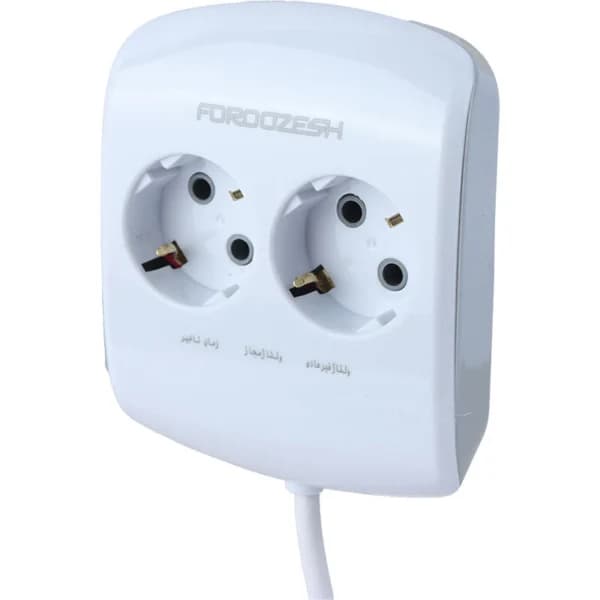 محافظ برق یخچال دیجیتال 2 خانه ارت دار فروزش Lotus LT200D با کابل 1.8 متری — تصویر ۷
