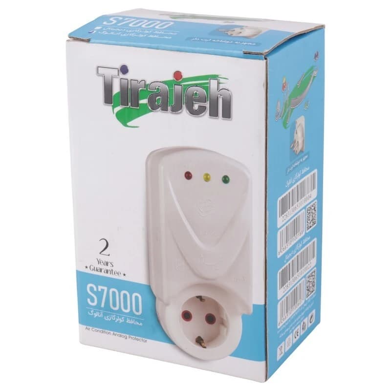 محافظ برق کولر گازی ارت دار تیراژه S7000 کد 3 — تصویر ۲