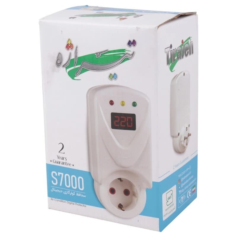 محافظ برق کولر گازی ارت دار تیراژه S7000 کد 3 — تصویر ۵