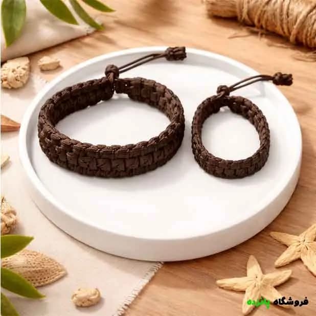 دستبند بافت مکرومه طرح کد 1 — تصویر ۳