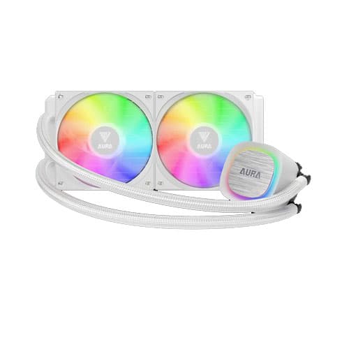 Gamdias AURA GL240 V2 – White RGB Liquid Cooler — تصویر ۵