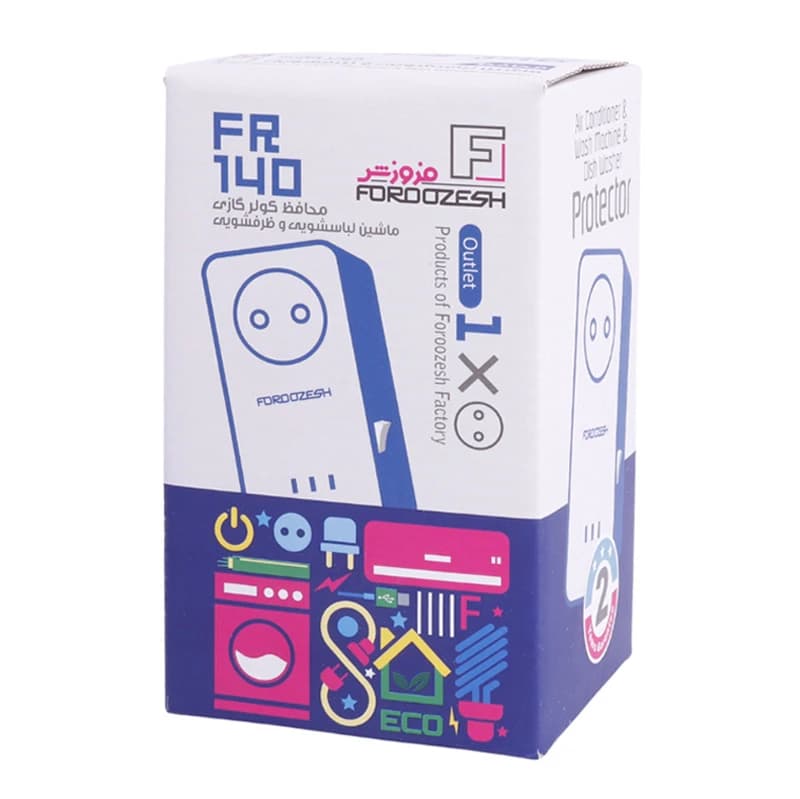 محافظ برق کولر گازی ارت دار فروزش FR140 — تصویر ۲