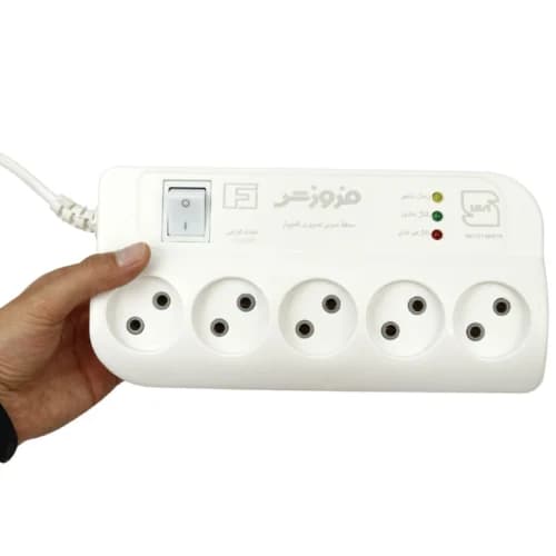 محافظ برق صوتی تصویری 5 خانه فروزش FR250 با کابل 1٫8 متری — تصویر ۱۲