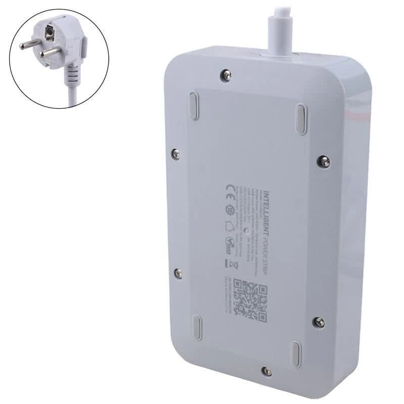 چند راهی 3 خانه ارت دار الدینیو SC3604C با کابل 2 متری + شارژر USB و Type-C — تصویر ۵