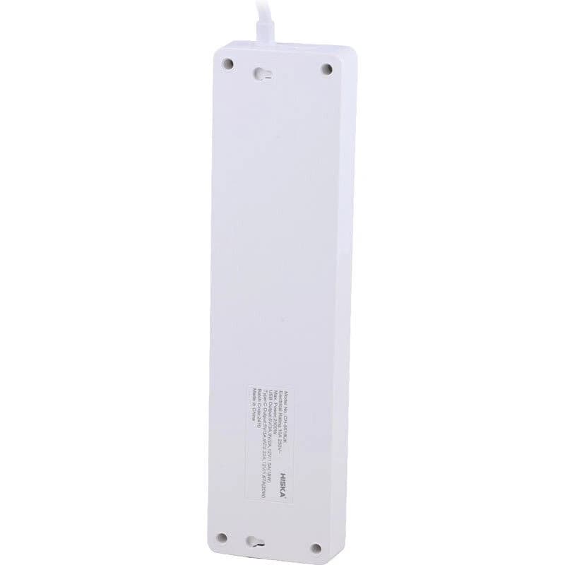 چند راهی 4 خانه هیسکا CH-5518UK با کابل 2 متری + شارژر USB و Type-C — تصویر ۸