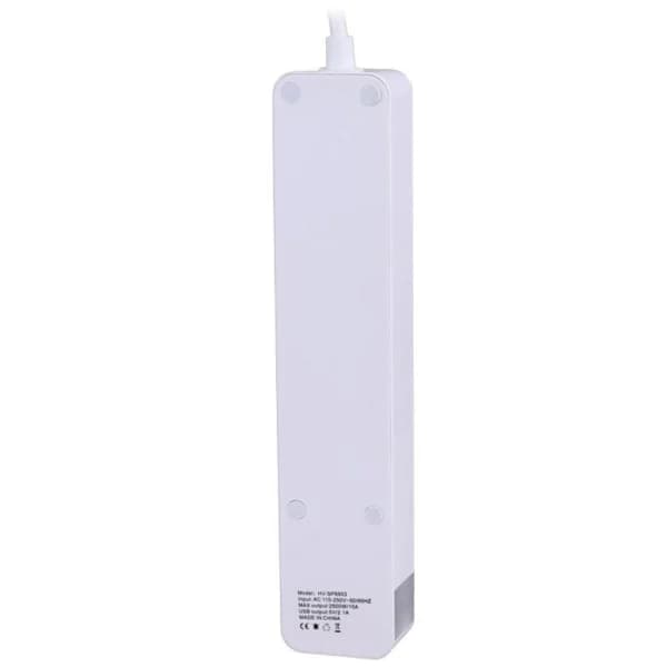 چند راهی 3 خانه ارت دار هویت HV-SP8803 با کابل 2 متری + شارژر USB — تصویر ۱۲