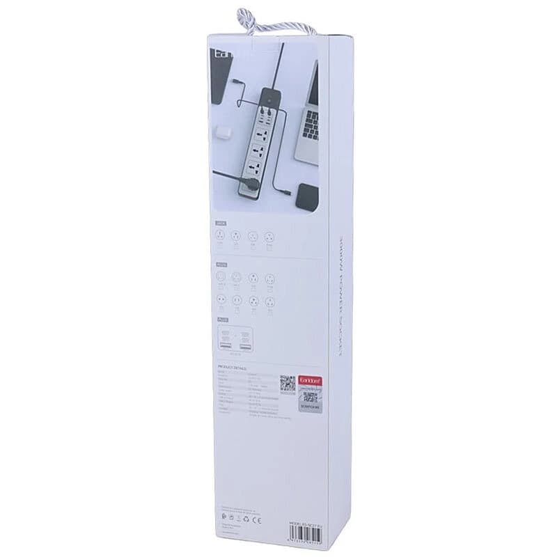 چند راهی 4 خانه ارلدام ES-SC27 با کابل 2 متری + شارژر USB و Type-C — تصویر ۸