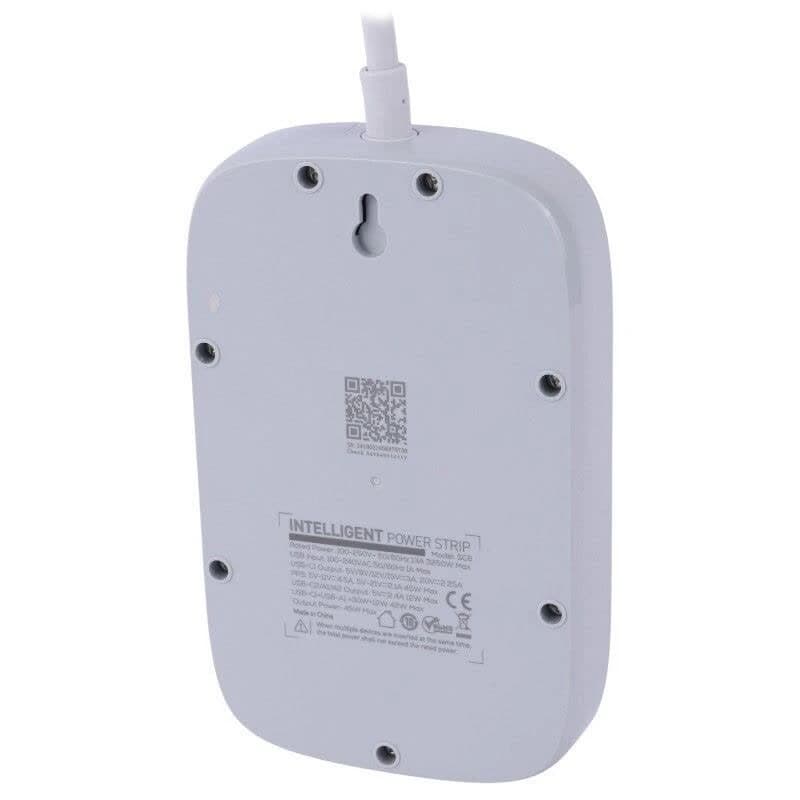 چند راهی 3 خانه ارت دار الدینیو SC6 با کابل 2 متری + شارژر USB و Type-C — تصویر ۴