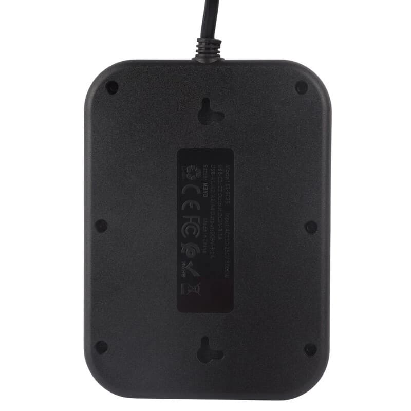 چند راهی 4 خانه ارلدام ES-SC25 با کابل 2 متری + شارژر USB و Type-C — تصویر ۴
