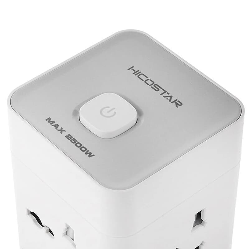 چند راهی 8 خانه هایکو استار HS-PS322 با کابل 2 متری + شارژر USB و Type-C — تصویر ۵
