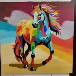 تابلو نقاشی اسب مدرن کد2 — تصویر ۲