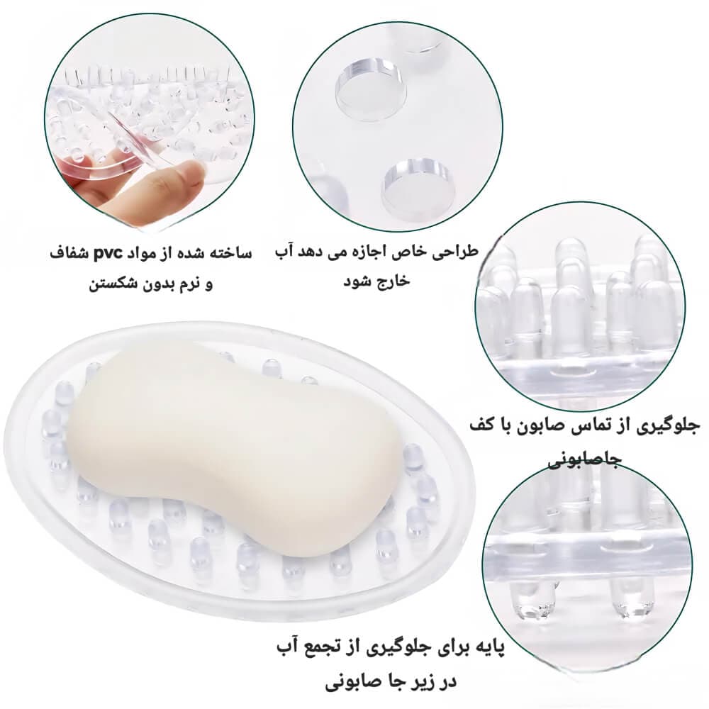 جا صابونی سیلیکونی ROSE — تصویر ۲