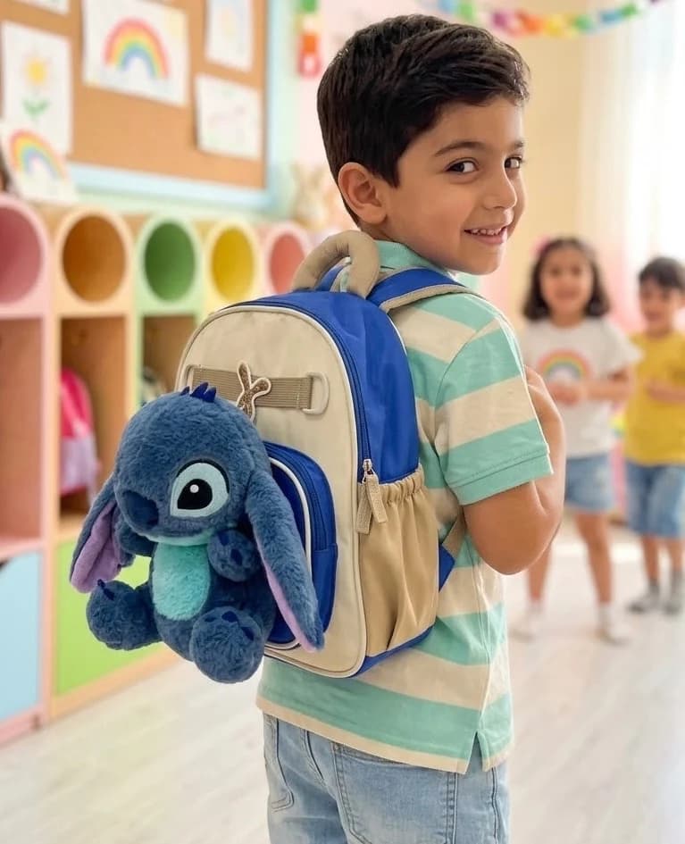 کوله پیش دبستانی پولیشی استیچ ساده