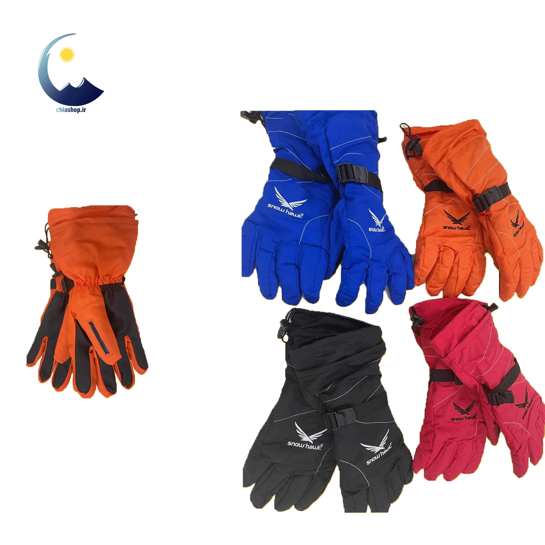 دست کش دوپوش مردانه اسنوهاک مدل SNOWHAWK SN-2202 — تصویر ۴