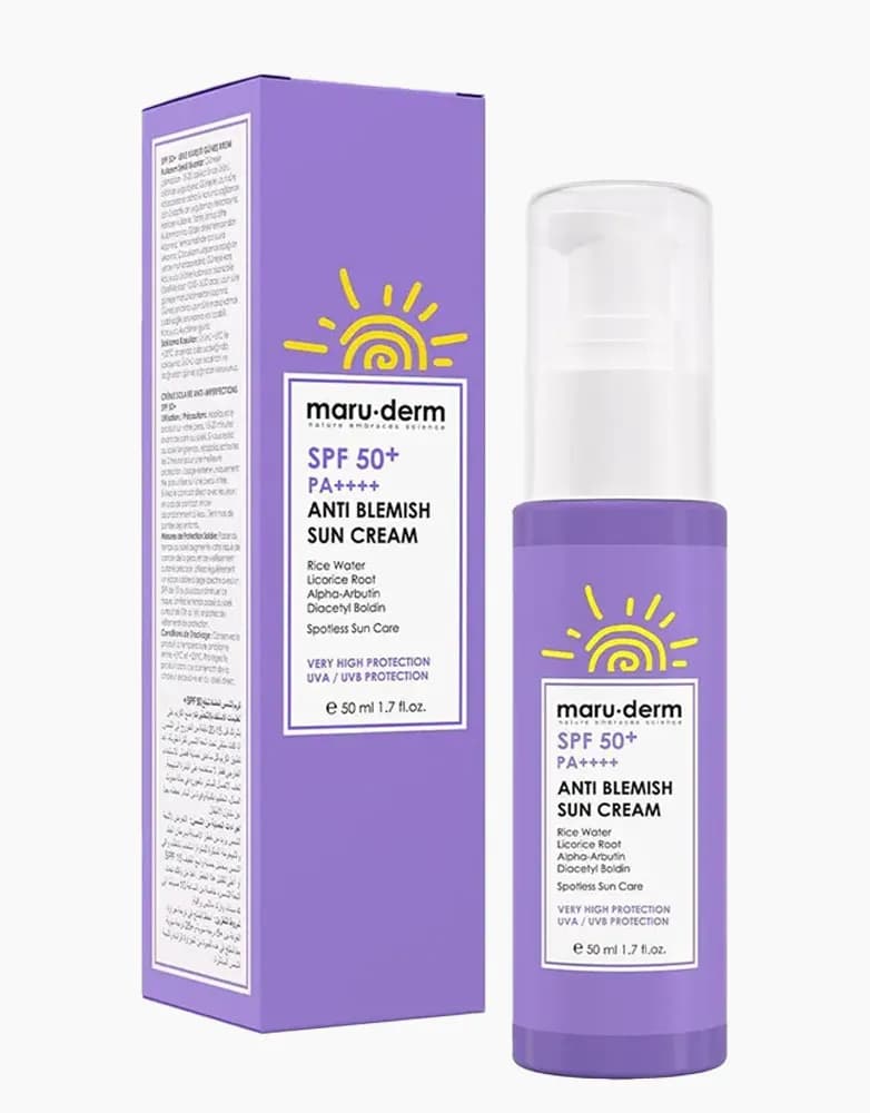 ضدآفتاب مارودرم ضدلک | SPF 50+ | حجم 50 میل