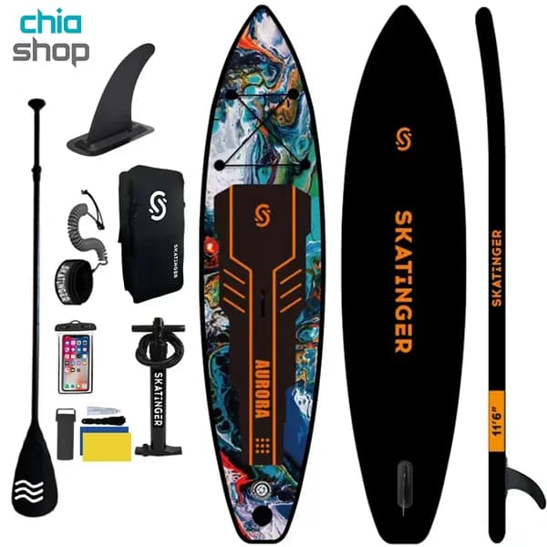 پدل برد SKATINGER مدل AURORA BLACK