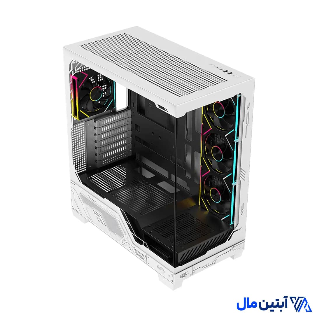 کیس کامپیوتر اوست Awest AQ-8 B&W — تصویر ۲