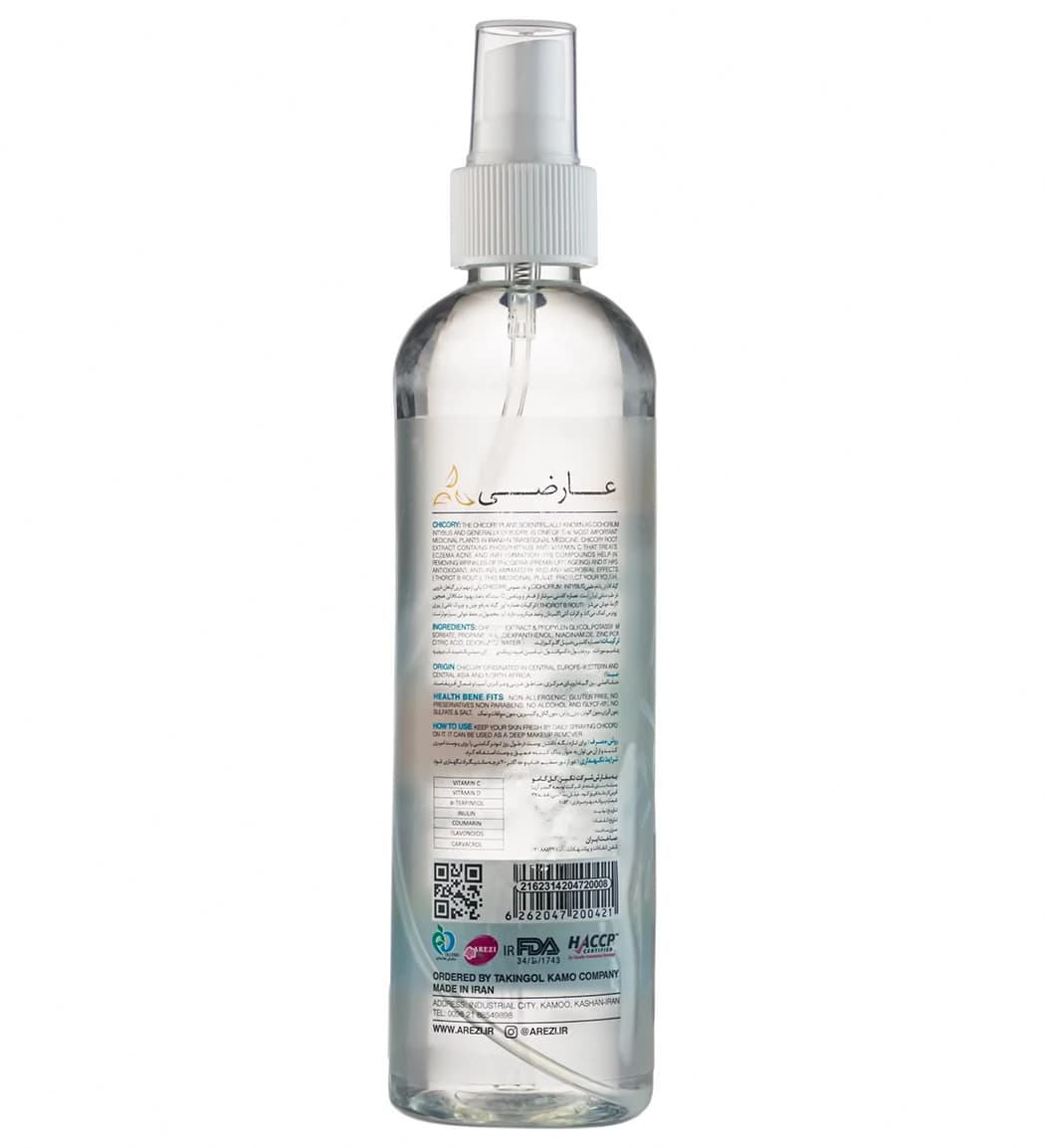 اسپری تونر آبرسان کاسنی عارضی (Arezi) حجم 250mL — تصویر ۲