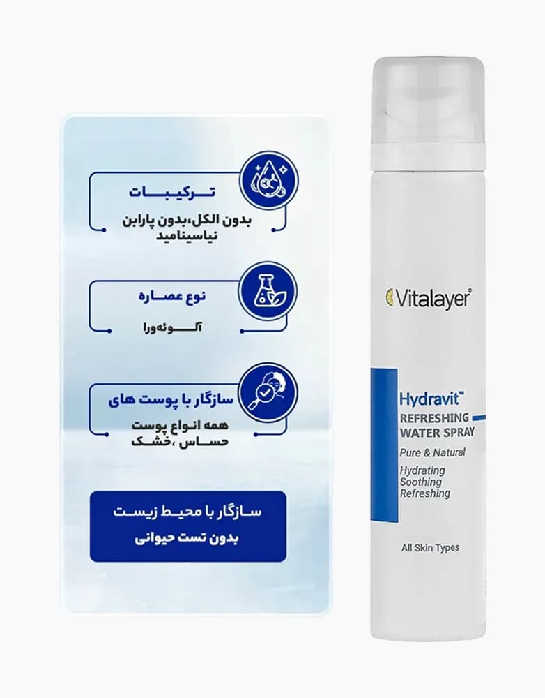 اسپری آب هیدراویت ویتالیر | 75 میل — تصویر ۴