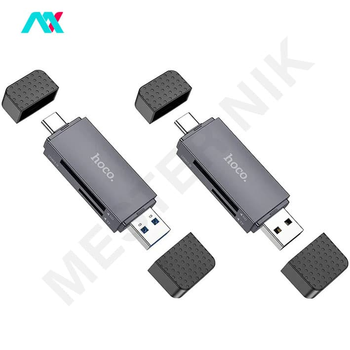 کارت خوان 2in1 هوکو مدل HB45 USB2.0/ Type-C