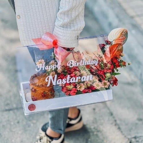 دسته گل تولد و کیک خاص