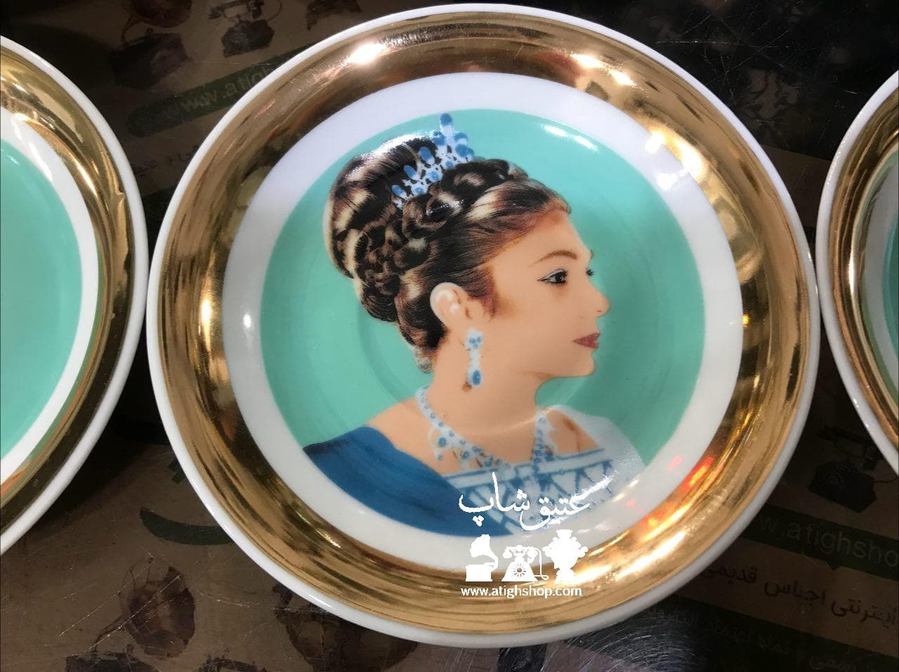 شش عدد نعلبکی فرح مارک ژاپن خرگوش نشان — تصویر ۲