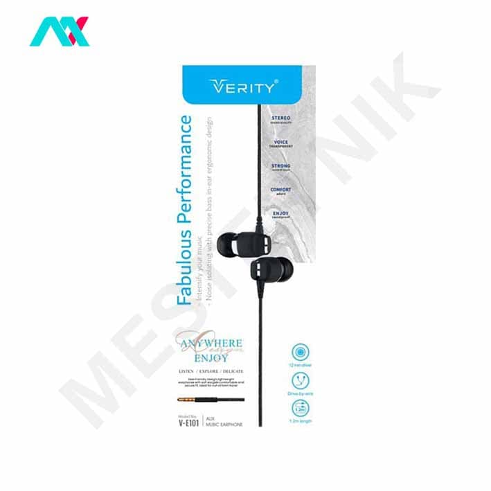 هندزفری سیمی وریتی VERITY مدل V-E101 — تصویر ۳