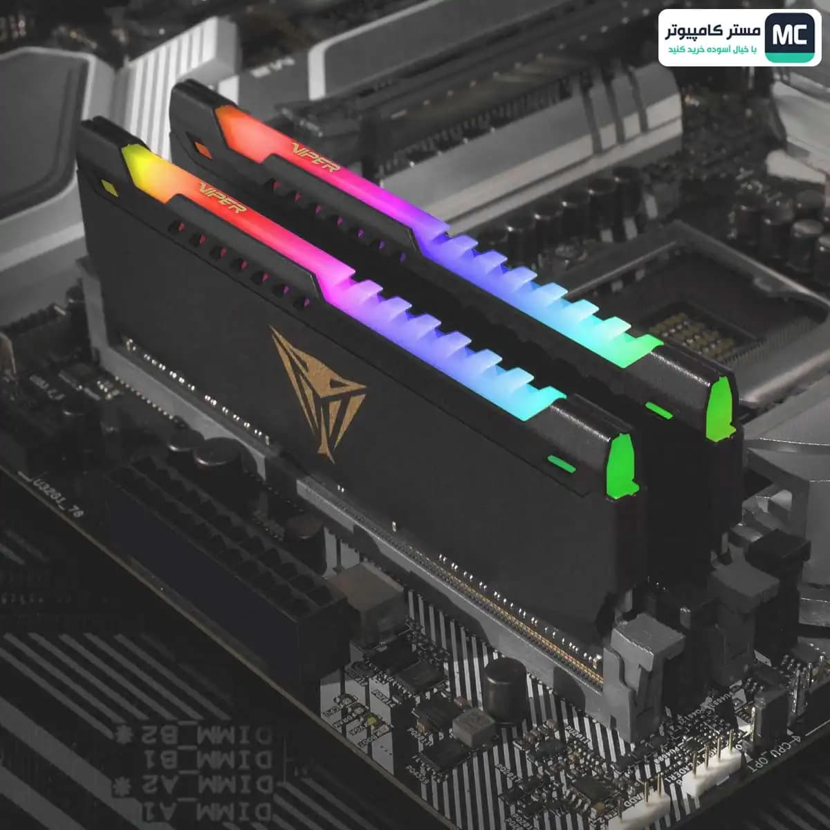 رم پاتریوت Viper Steel RGB 16GB (2x8GB) 3600MHz DDR4 CL18 — تصویر ۴