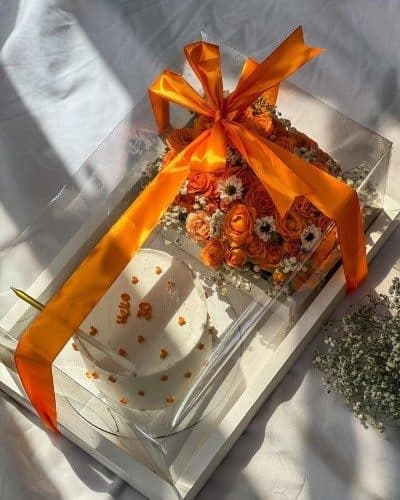 دسته گل تولد و کیک برای رفیق