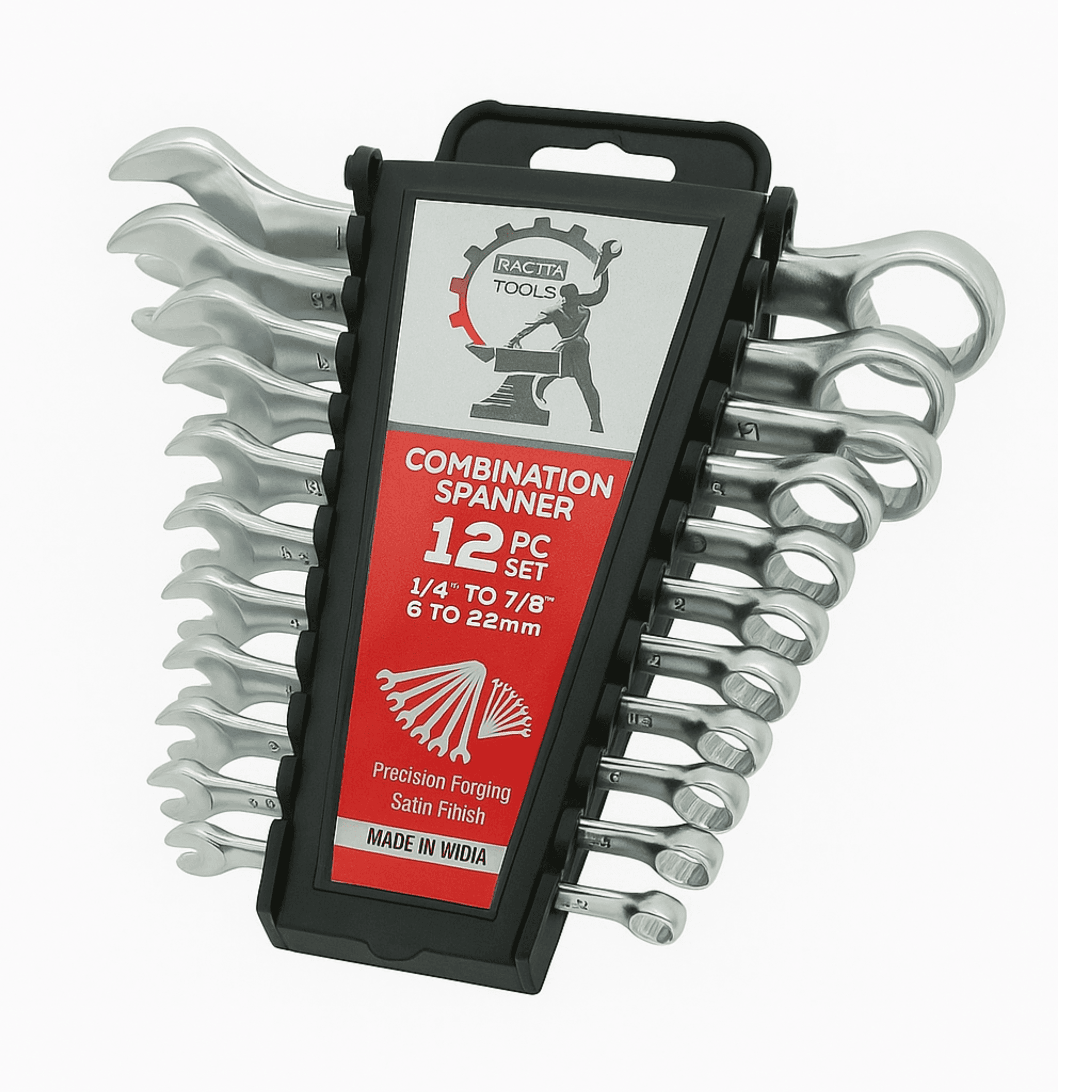آچار ۱۲ عددی پلکانی تخت و رینگی racta tools