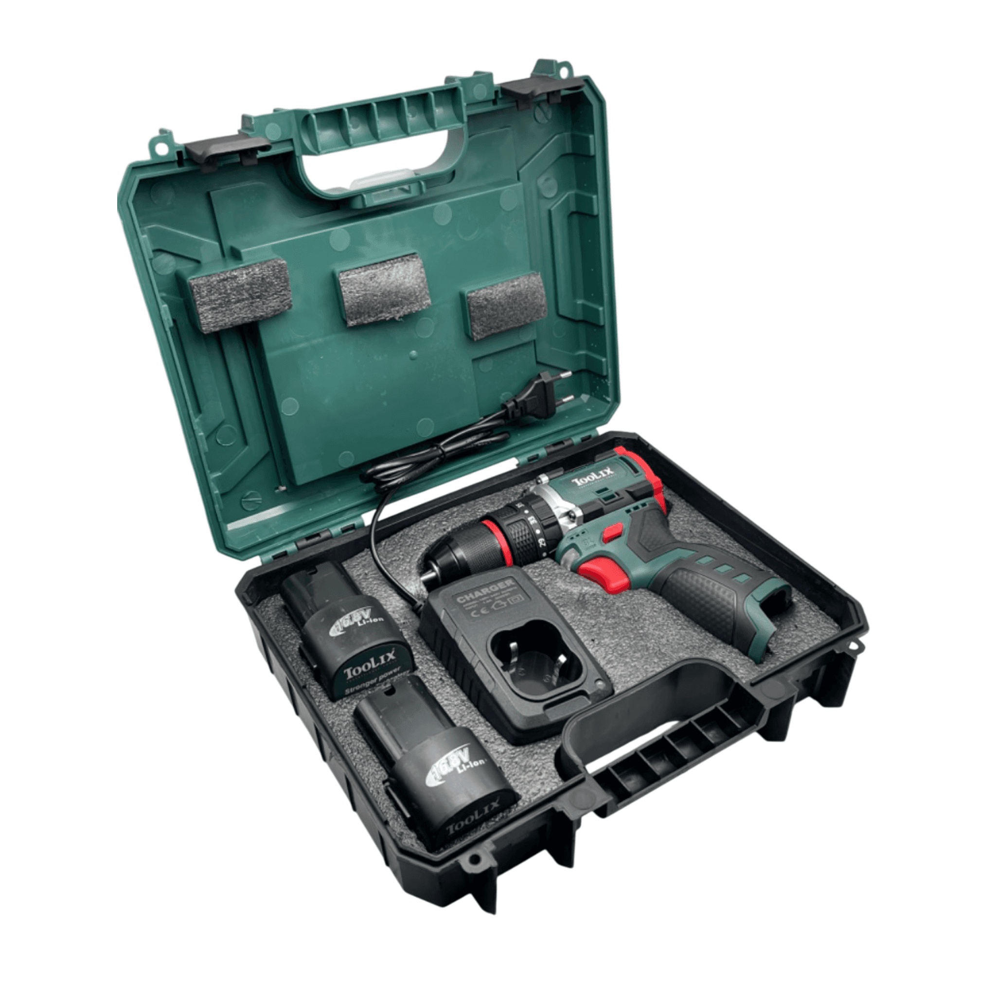 دریل شارژی چکشی ۱۶/۸ ولت تولیکس مدل TX-2418BR — تصویر ۲