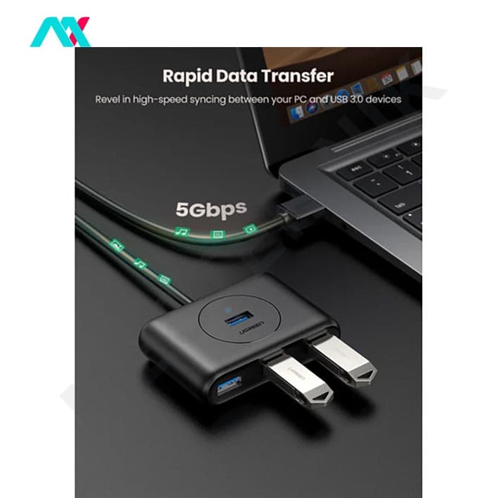 هاب 4 پورت USB3.0 یوگرین مدل CR113- 20291B — تصویر ۲