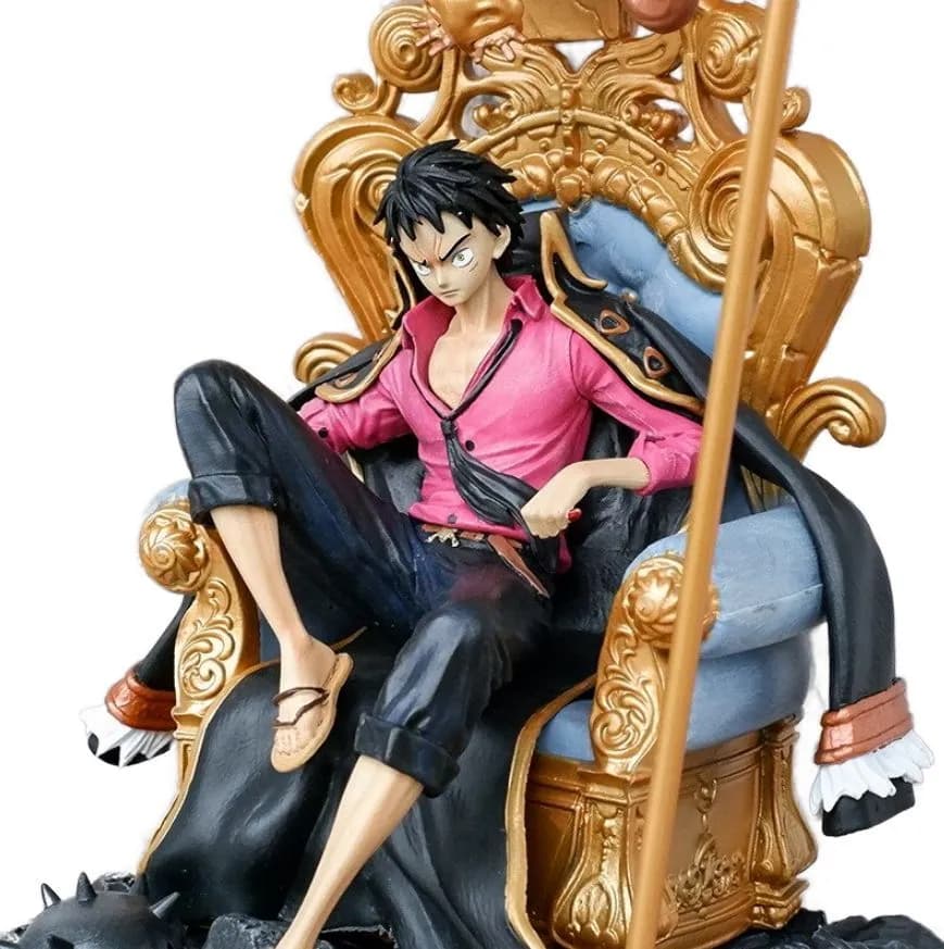 فیگور مدل مانکی دی لوفی Monkey D Luffy طرح وان پیس One Piece نشسته — تصویر ۲