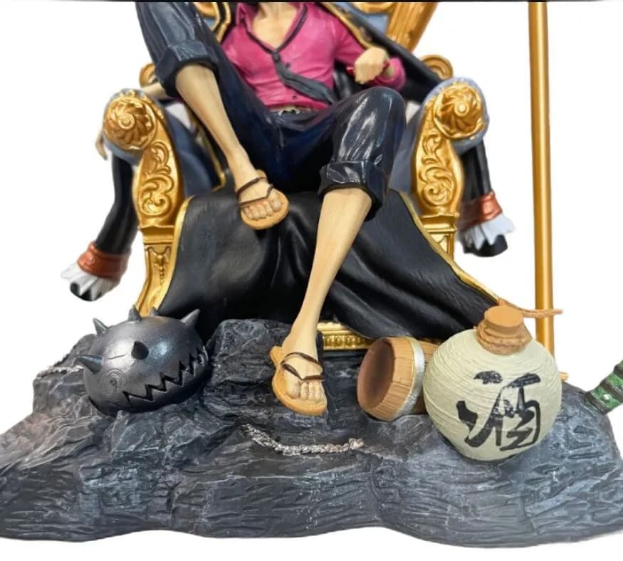 فیگور مدل مانکی دی لوفی Monkey D Luffy طرح وان پیس One Piece نشسته — تصویر ۴