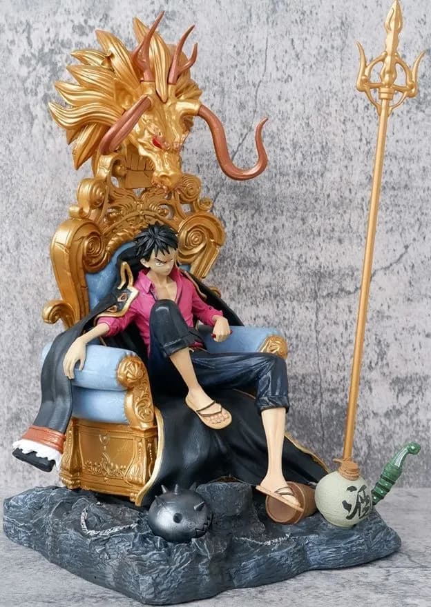 فیگور مدل مانکی دی لوفی Monkey D Luffy طرح وان پیس One Piece نشسته — تصویر ۶